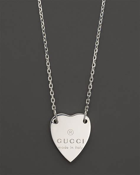 fake gucci heart necklace